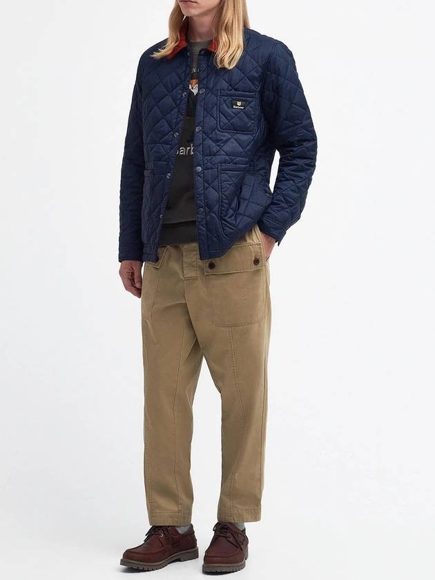 Kenning Quilting  Logo Patch Jacket Navy - BARBOUR - BALAAN 5