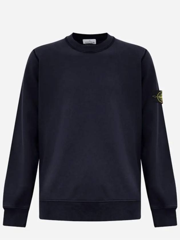 Compass Patch Cotton Sweatshirt Navy - STONE ISLAND - BALAAN 2