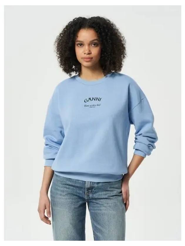 Isoli oversized sweatshirt sky blue domestic product GM0024011576884 - GANNI - BALAAN 1