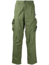 Stretch Cotton Tela Paracadute Cargo Pants Olive Green - STONE ISLAND - BALAAN 3