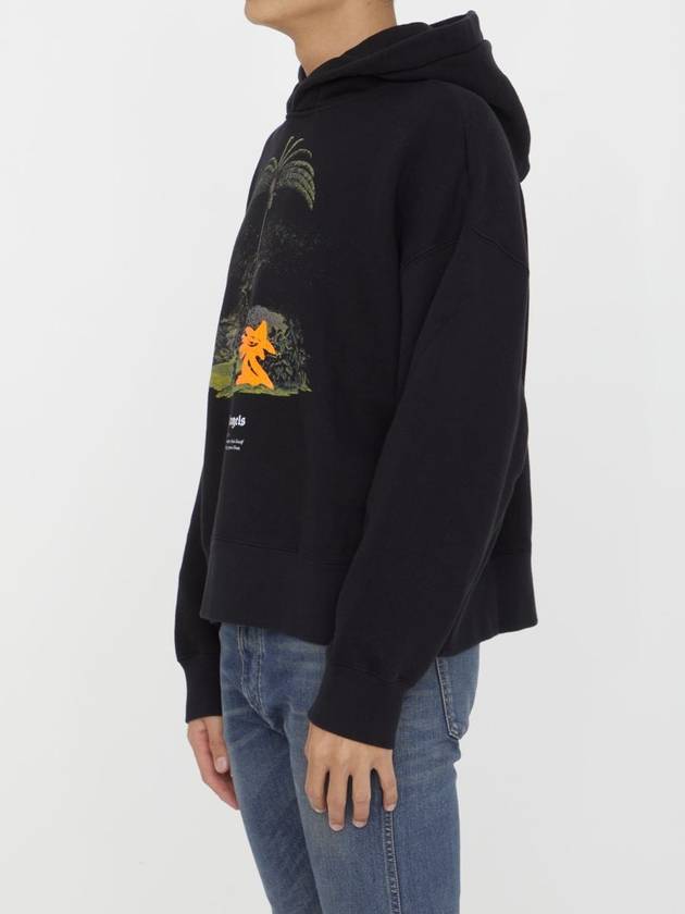 Enzo From The Tropics Popover Hoodie Black PMBB138E23FLE0011020 - PALM ANGELS - BALAAN 3