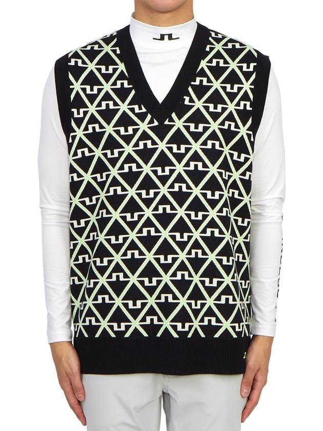 Golf Elian Knit Vest Black - J.LINDEBERG - BALAAN 2