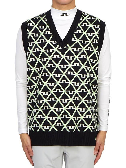 Golf Elian Knit Vest Black - J.LINDEBERG - BALAAN 2