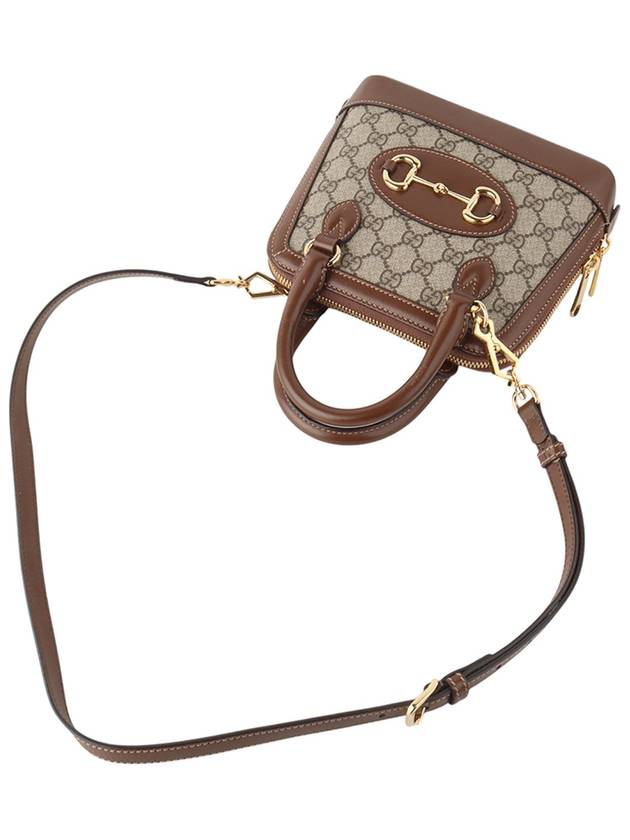 640716 GG Supreme 1955 Horsebit Top Handle Mini Cross Bag34336 - GUCCI - BALAAN 4