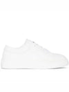 Logo Leather Low-Top Sneakers White - GANNI - BALAAN 2