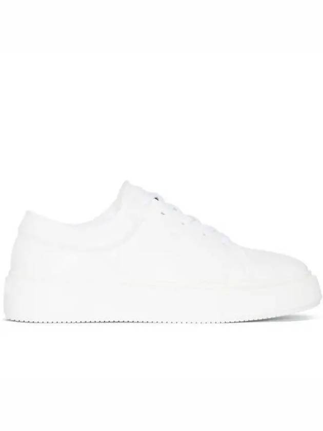 Logo Leather Low-Top Sneakers White - GANNI - BALAAN 2