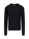 Lens Wappen Light Terry Knit Top Black - CP COMPANY - BALAAN 2