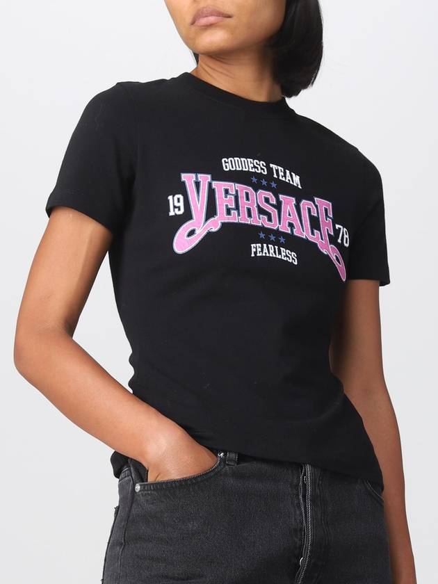 T-shirt Versace in cotone con logo - VERSACE - BALAAN 5