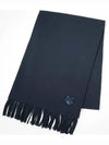 Wool Fox Head Muffler Navy - MAISON KITSUNE - BALAAN 2