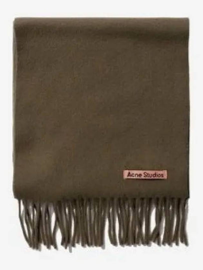 Wool Fringe Muffler Khaki Green - ACNE STUDIOS - BALAAN 2