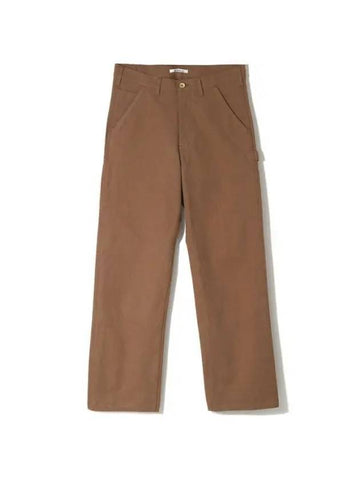 WASHED HEAVY CANVAS Pants S Brown A23AP02MN Washed Heavy Canvas Pants - AURALEE - BALAAN 1