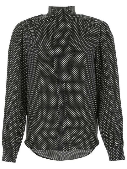 polka dot pussy bow blouse - SAINT LAURENT - BALAAN 2