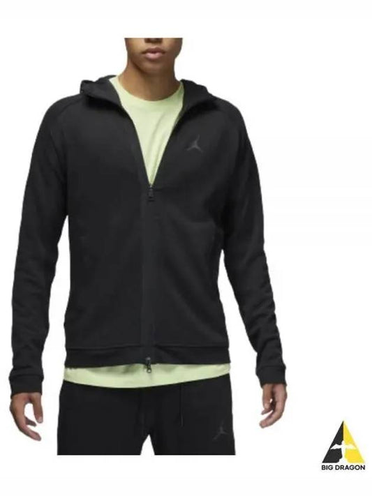 Jordan Dri-Fit Sports Air Fleece Zip Up Hoodie Black - NIKE - BALAAN 2