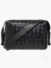 Intrecciato Weaving Leather Cross Bag Black - BOTTEGA VENETA - BALAAN 2