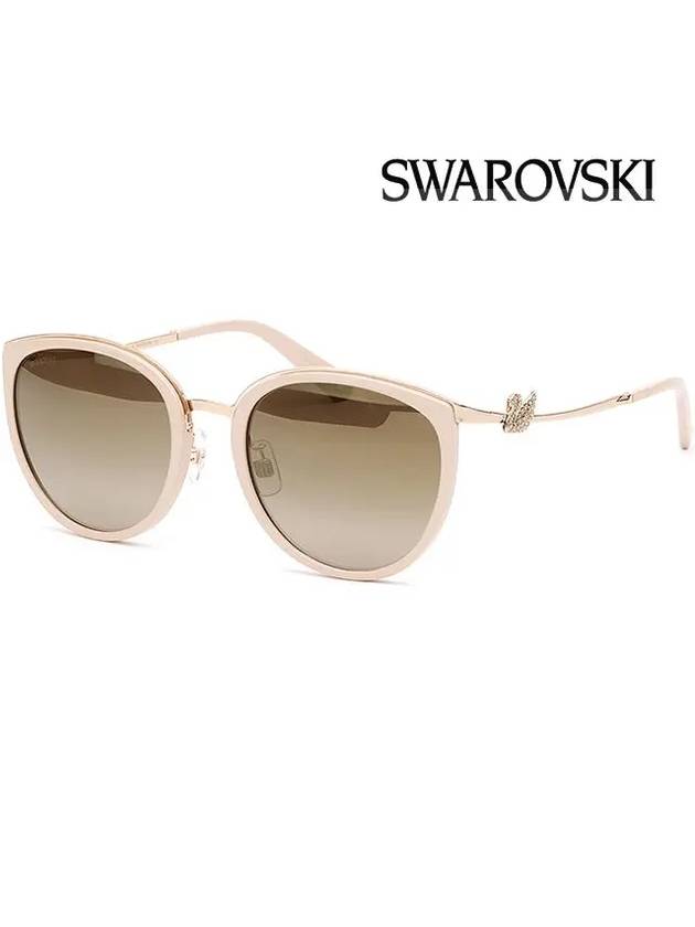 Sunglasses SK247K 32G half mirror official Asian fit - SWAROVSKI - BALAAN 4