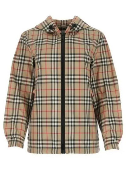 Women's Everton Vintage Check Hooded Jacket Beige - BURBERRY - BALAAN 2