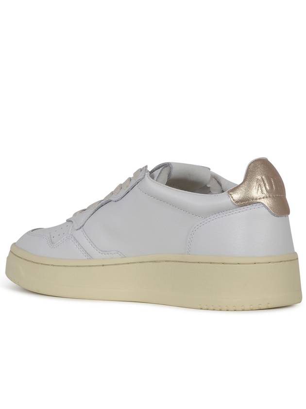 Medalist Goatskin Low Top Sneakers Gold White - AUTRY - BALAAN 4