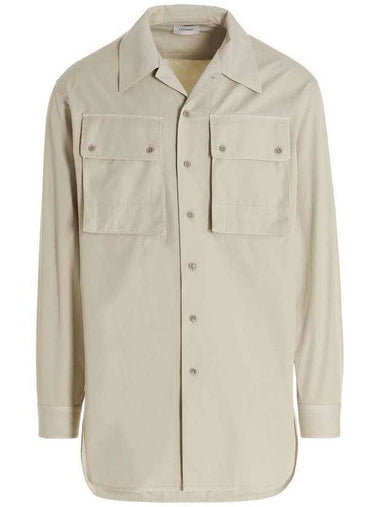 Men's Military Long Sleeve Shirt Beige - LEMAIRE - BALAAN 1