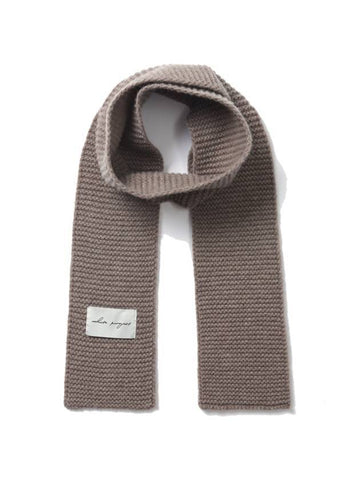 Lyra Lambs Wool 100 Muffler Oatmeal - WHITE PROJECT - BALAAN 1