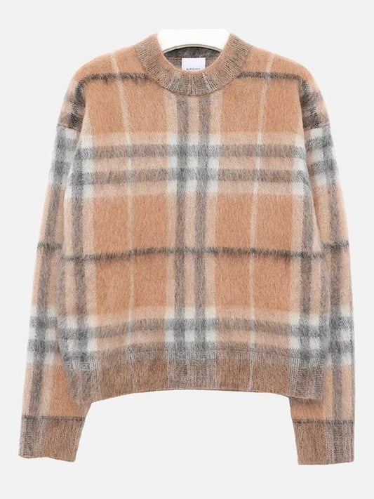 Vintage Check Mohair Knit Top Camel - BURBERRY - BALAAN 2