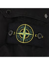 Brushed Organic Cotton Fleece Sweatshirt Black - STONE ISLAND - BALAAN 4