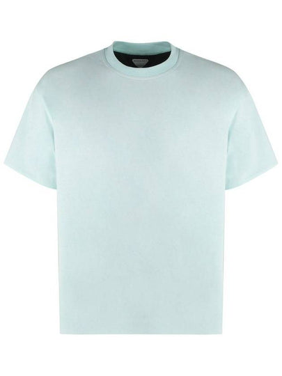 Long Sleeve T-Shirt 744998V16E04602 PALE TURQUOISE NAVY - BOTTEGA VENETA - BALAAN 2