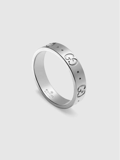 Icon Skinny 18K Ring White Gold - GUCCI - BALAAN 2