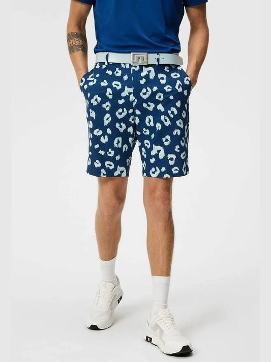 Men s Team Print Shorts Savanna Blue GMPA08935 O498 - J.LINDEBERG - BALAAN 2