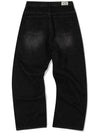 Two Tuck Wide Denim Pants Black - DE GRAND MATIN - BALAAN 4