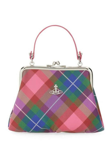 Granny Frame Check Tote Bag - VIVIENNE WESTWOOD - BALAAN 1