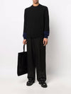 23FW Men's Long Sleeve Crew Neck Sweater FZN112PER BPG - COMME DES GARCONS - BALAAN 2