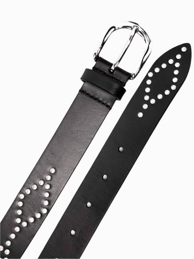 Liliana Studded Leather Belt Black - ISABEL MARANT - BALAAN 3