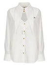 W Violin Logo Shirt White - VIVIENNE WESTWOOD - BALAAN 2