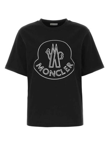 Short Sleeve T Shirt 8C00014 829HP 999 Black - MONCLER - BALAAN 1