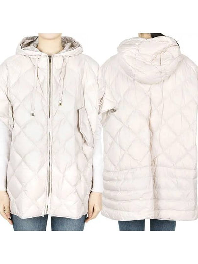 Treman Zip-Up Padded Cape Ivory - MAX MARA - BALAAN 2