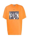 Men's Spray Arrow Oversized Short Sleeve T-Shirt Orange - OFF WHITE - BALAAN 2