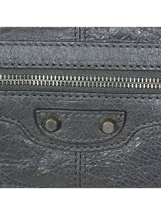 273022 Gray Leather Classic Motor Clutch Bag - BALENCIAGA - BALAAN 4