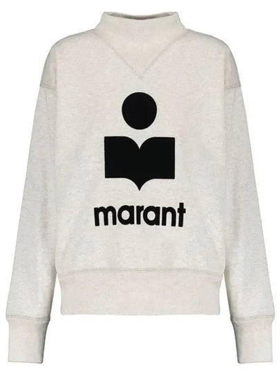 Moby Logo Print Sweatshirt Ecru - ISABEL MARANT - BALAAN 2