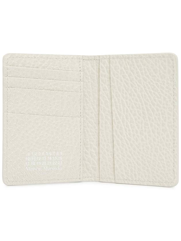 Bovine Leather Card Wallet White - MAISON MARGIELA - BALAAN 5