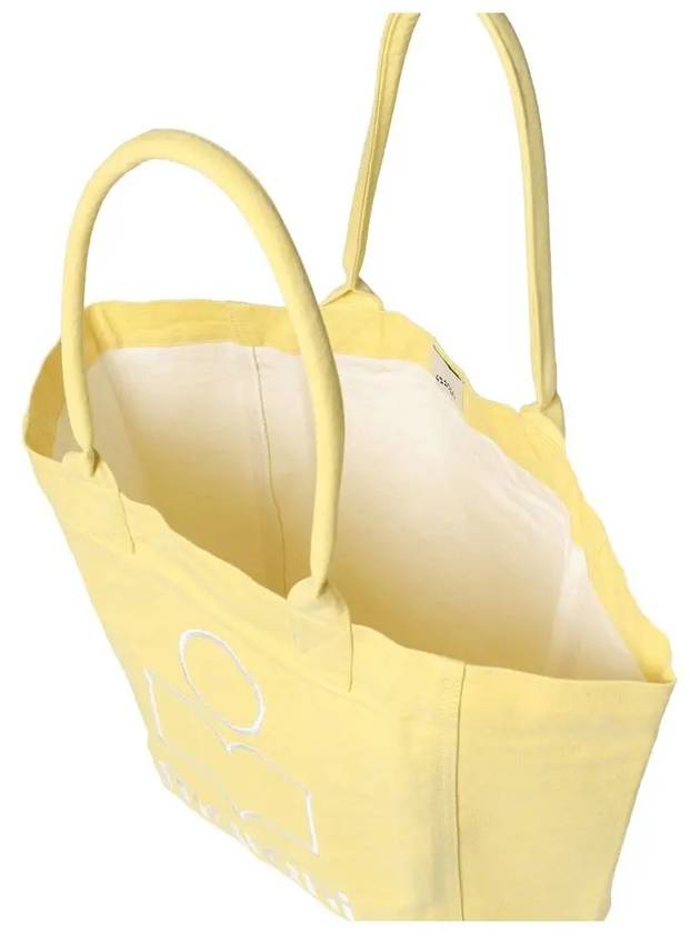 Yenky Embroidered Logo Large Shopper Tote Bag Yellow - ISABEL MARANT - BALAAN 5