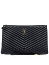 Women s Monogram Matelasse Large Clutch 4357 - SAINT LAURENT - BALAAN 1