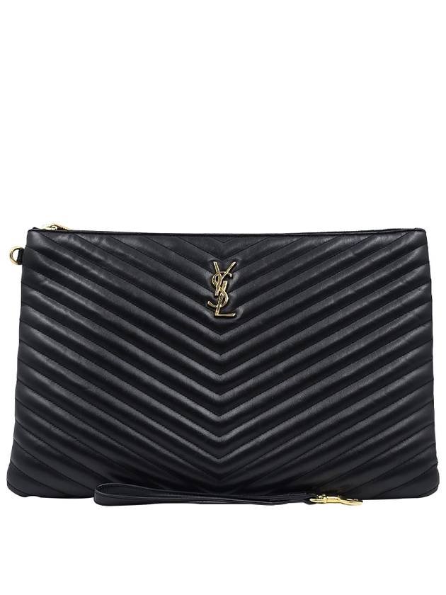 Women s Monogram Matelasse Large Clutch 4357 - SAINT LAURENT - BALAAN 1