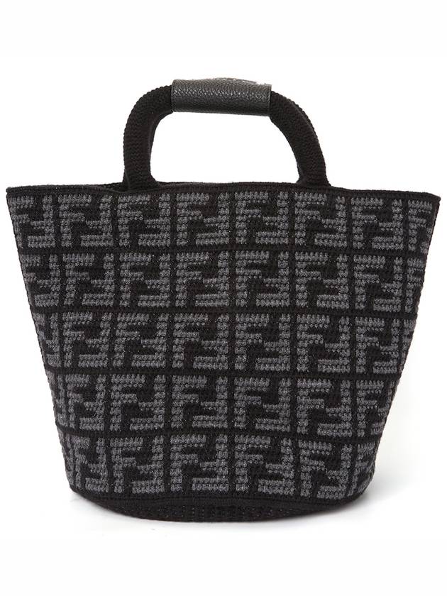 FF Cashmere Shopping Bag Black - FENDI - BALAAN 5