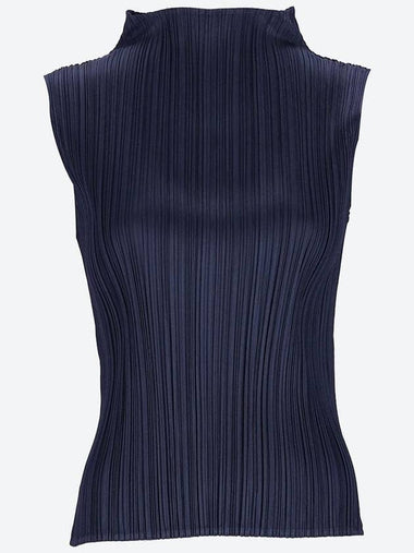 pleated sleeveless top - ISSEY MIYAKE - BALAAN 1