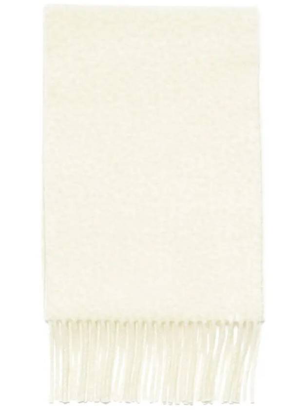 Wool Fringe Scarf  White - ACNE STUDIOS - BALAAN 4