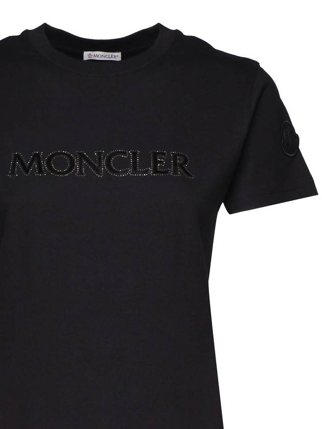 Logo short sleeve t shirt black - MONCLER - BALAAN 4