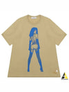 Oversized Pin-Up Short Sleeve T-shirt Beige - VIVIENNE WESTWOOD - BALAAN 2