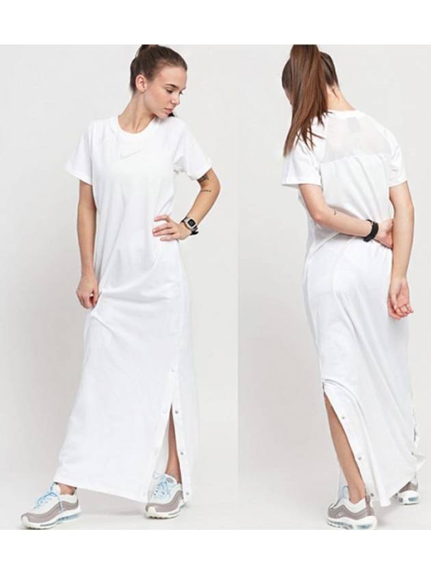 01 CT0763 100 Women s Up in Air Dress White - NIKE - BALAAN 1