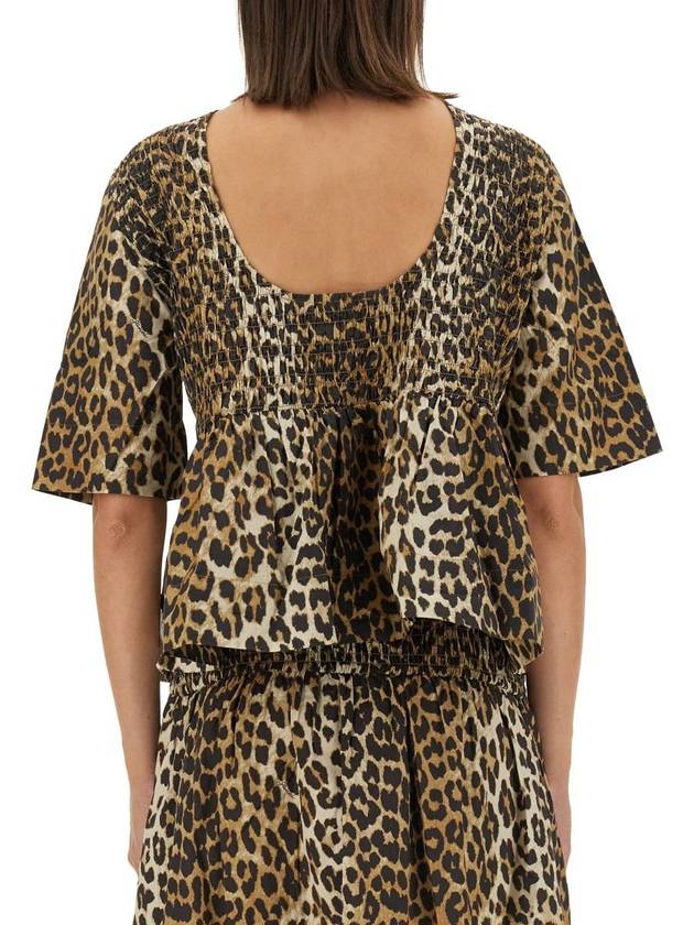 Ganni Animal Print Top - GANNI - BALAAN 3