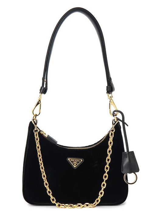 Re-Edition Velvet Mini Bag Black - PRADA - BALAAN 2